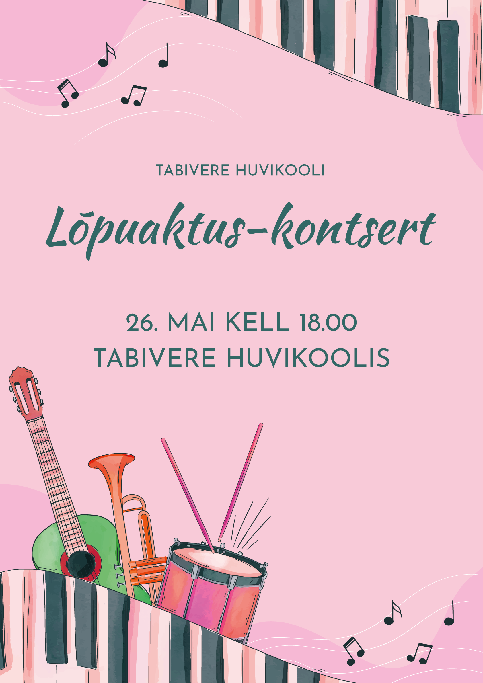 Lõpuaktus-kontsert 26. mail kell 18.00